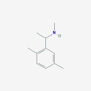 molecular formula C11H17N B13181824 [1-(2,5-Dimethylphenyl)ethyl](methyl)amine 