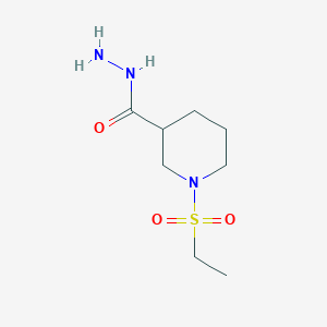 1-(Ethylsulfonyl)piperidine-3-carbohydrazide