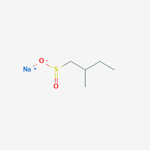 molecular formula C5H11NaO2S B13181902 Sodium 2-methylbutane-1-sulfinate 