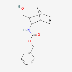 molecular formula C16H19NO3 B13181944 Benzyl N-[3-(hydroxymethyl)bicyclo[2.2.1]hept-5-EN-2-YL]carbamate 
