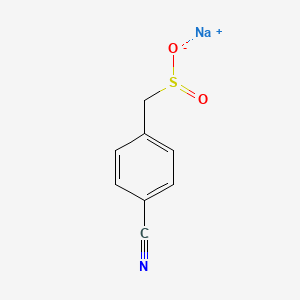 molecular formula C8H6NNaO2S B13181980 Sodium (4-cyanophenyl)methanesulfinate 