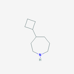 molecular formula C10H19N B13181993 4-Cyclobutylazepane 