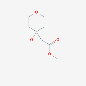 molecular formula C9H14O4 B13182021 Ethyl 1,6-dioxaspiro[2.5]octane-2-carboxylate 
