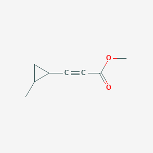 molecular formula C8H10O2 B13182042 Methyl 3-(2-methylcyclopropyl)prop-2-ynoate 