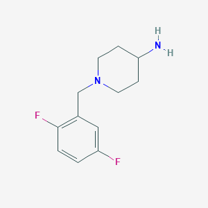 molecular formula C12H16F2N2 B13182065 1-[(2,5-Difluorophenyl)methyl]piperidin-4-amine 