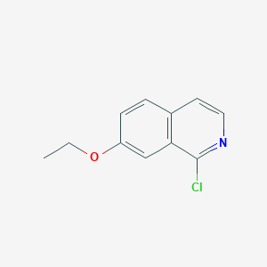 molecular formula C11H10ClNO B13182116 1-Chloro-7-ethoxyisoquinoline 