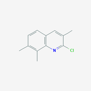 molecular formula C12H12ClN B1318213 2-Chloro-3,7,8-trimethylquinoline CAS No. 919035-63-5