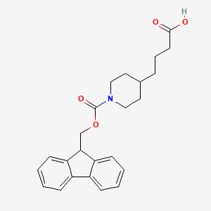 4-(1-(((9H-fluoren-9-yl)methoxy)carbonyl)piperidin-4-yl)butanoic acid
