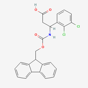 molecular formula C24H19Cl2NO4 B13182237 Fmoc-(S)-3-Amino-3-(2,3-dichlorophenyl)-propionic acid 