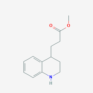molecular formula C13H17NO2 B13182280 Methyl 3-(1,2,3,4-tetrahydroquinolin-4-yl)propanoate 