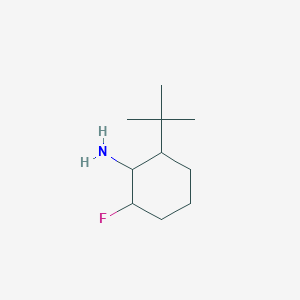 molecular formula C10H20FN B13182326 2-tert-Butyl-6-fluorocyclohexan-1-amine 
