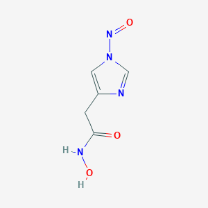 (1-Nitroso-1H-imidazol-4-yl)acetohydroxamic acid
