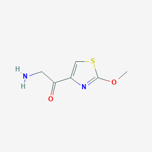 molecular formula C6H8N2O2S B13182415 2-Amino-1-(2-methoxy-1,3-thiazol-4-yl)ethan-1-one 