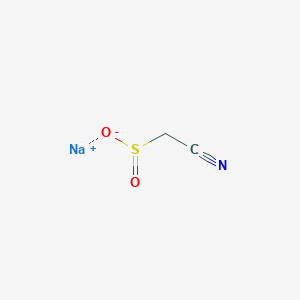 molecular formula C2H2NNaO2S B13182535 Sodium cyanomethanesulfinate 