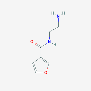 molecular formula C7H10N2O2 B13182542 N-(2-aminoethyl)furan-3-carboxamide 