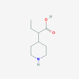 molecular formula C9H17NO2 B13182670 4-Piperidylbutanoic acid 