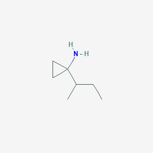 molecular formula C7H15N B13182695 1-(Butan-2-YL)cyclopropan-1-amine 