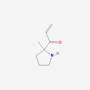 molecular formula C8H13NO B13182715 1-(2-Methylpyrrolidin-2-yl)prop-2-en-1-one 
