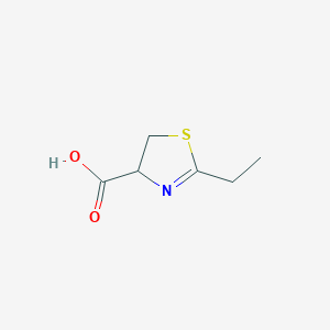 molecular formula C6H9NO2S B13182794 2-Ethyl-4,5-dihydro-1,3-thiazole-4-carboxylic acid 