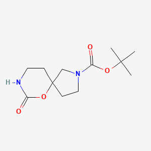 molecular formula C12H20N2O4 B13182815 tert-Butyl 7-oxo-6-oxa-2,8-diazaspiro[4.5]decane-2-carboxylate 
