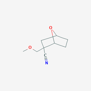 molecular formula C9H13NO2 B13182842 2-(Methoxymethyl)-7-oxabicyclo[2.2.1]heptane-2-carbonitrile 