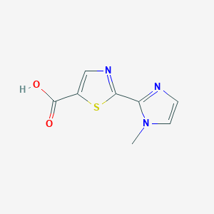 molecular formula C8H7N3O2S B13182877 2-(1-methyl-1H-imidazol-2-yl)-1,3-thiazole-5-carboxylic acid 
