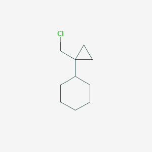 molecular formula C10H17Cl B13182920 [1-(Chloromethyl)cyclopropyl]cyclohexane 