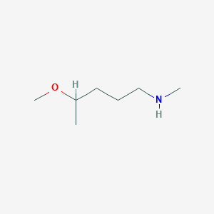 molecular formula C7H17NO B13182925 (4-Methoxypentyl)(methyl)amine 
