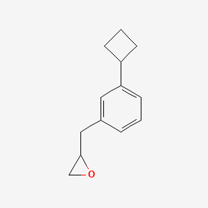 molecular formula C13H16O B13182970 2-[(3-Cyclobutylphenyl)methyl]oxirane 