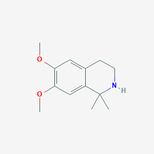 molecular formula C13H19NO2 B13182978 6,7-Dimethoxy-1,1-dimethyl-1,2,3,4-tetrahydroisoquinoline CAS No. 249624-85-9