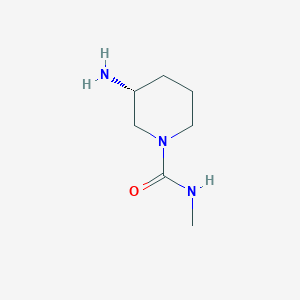 molecular formula C7H15N3O B13182981 (3R)-3-Amino-N-methylpiperidine-1-carboxamide 