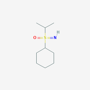 molecular formula C9H19NOS B13182999 Cyclohexyl(imino)(propan-2-yl)-lambda6-sulfanone 