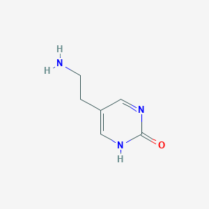 molecular formula C6H9N3O B13183195 5-(2-Aminoethyl)pyrimidin-2-ol 