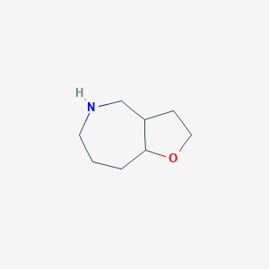 molecular formula C8H15NO B13183227 Octahydro-2H-furo[3,2-c]azepine 
