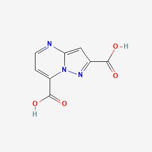 molecular formula C8H5N3O4 B13183228 Pyrazolo[1,5-a]pyrimidine-2,7-dicarboxylic acid 