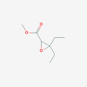 molecular formula C8H14O3 B13183251 Methyl 3,3-diethyloxirane-2-carboxylate 