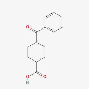 molecular formula C14H16O3 B1318331 cis-4-Benzoylcyclohexane-1-carboxylic acid CAS No. 945362-35-6