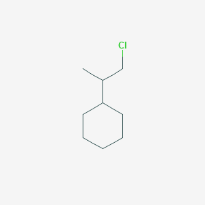 molecular formula C9H17Cl B13183317 (1-Chloropropan-2-yl)cyclohexane 