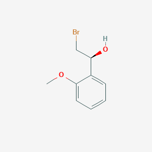 molecular formula C9H11BrO2 B13183325 (1S)-2-bromo-1-(2-methoxyphenyl)ethan-1-ol 
