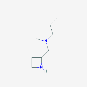 molecular formula C8H18N2 B13183333 [(Azetidin-2-yl)methyl](methyl)propylamine 