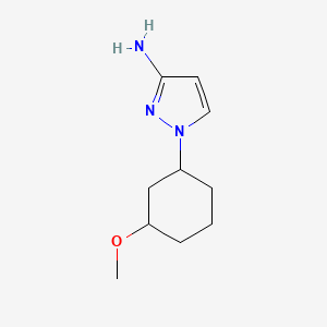 molecular formula C10H17N3O B13183352 1-(3-methoxycyclohexyl)-1H-pyrazol-3-amine 