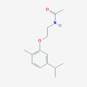 molecular formula C14H21NO2 B1318382 N-[2-(5-isopropyl-2-methylphenoxy)ethyl]acetamide CAS No. 932924-25-9