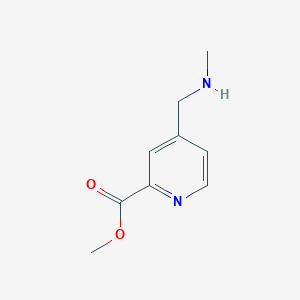 molecular formula C9H12N2O2 B13183940 Methyl 4-[(methylamino)methyl]pyridine-2-carboxylate 