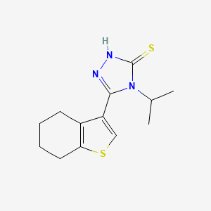 4-isopropyl-5-(4,5,6,7-tetrahydro-1-benzothien-3-yl)-4H-1,2,4-triazole-3-thiol
