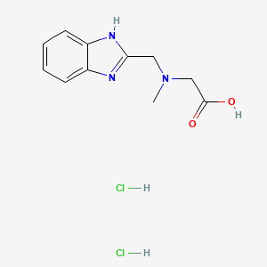 [(1h-Benzoimidazol-2-ylmethyl)-methyl-amino]-acetic acid dihydrochloride