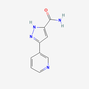 5-(Pyridin-3-YL)-1H-pyrazole-3-carboxamide