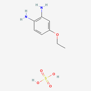 molecular formula C8H14N2O5S B1318499 4-Ethoxybenzene-1,2-diamine sulfate CAS No. 85137-09-3