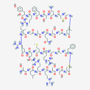 molecular formula C127H205N45O39S3 B013185 Atrial natriuretic factor (1-28) (human, porcine) CAS No. 91917-63-4