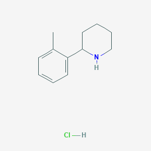 molecular formula C12H18ClN B1318506 2-(2-Methylphenyl)piperidine hydrochloride CAS No. 14174-92-6