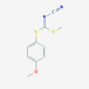 molecular formula C10H10N2OS2 B131851 (4-Methoxyphenyl) methyl cyanocarbonimidodithioate CAS No. 152381-97-0